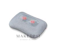 Beurer MG 145 cuscino massaggiante, massaggiatore schiena collo per massaggio shiatsu rilassante, funzione riscaldante, copertura lavabile, 4 testine massaggianti, grigio