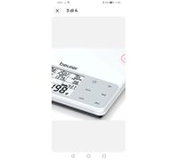 Beurer DS 61 Bilancia Cucina Dieta, elettrica, white, vetro