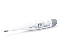 Beurer FT9 Termometro digitale e per corpo, resistente all'acqua, display LCD con campo di misura +/- , 1 ºC, segnale acustico, senza mercurio, senza vetro, colore bianco