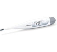 Beurer FT9 Termometro digitale e per corpo, resistente all'acqua, display LCD con campo di misura +/- , 1 ºC, segnale acustico, senza mercurio, senza vetro, colore bianco