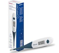Beurer FT 17 Termometro per Febbre Digitale con Punta Flessibile, Misurazione Orale, Rettale e Ascellare, Indicatore Febbre, Risultato in 10s, per Neonati, Bambini e Adulti