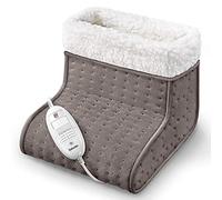 Beurer FW20UK Accogliente scaldapiedi - Grigio talpa | Scaldapiedi elettrico per uomini e donne con piedi freddi | Perfetto regalo di relax | Comodo rivestimento in pile | Morbido e traspirante | Adatto anche per piedi grandi