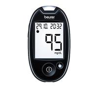 Beurer GL 44 mg/dL Glucometro Digitale per Uso Personale, Misurazione Rapida in 5 Secondi, Campione di Sangue Ridotto 0,6 µl, Display XXL, Memoria 480 Valori, Set Completo