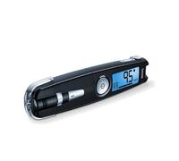 Beurer GL 50 Misuratore di Glicemia 3 in 1 (mg/dL) Senza Codifica, Penna Pungidito, Plug in USB/Software Integrato e Misuratore in un Solo Strumento, Nero
