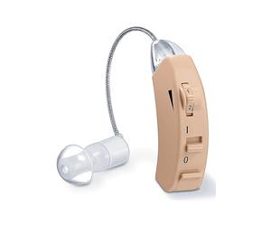 BEURER HA 50 Amplificatore Acustico Retroauricolare, Design Quasi Invisibile, Include 3 Misure di Auricolari