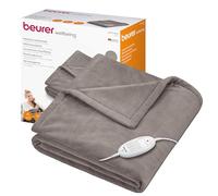 Beurer HD 75 Cosy Coperta Elettrica con Dispositivo di Termoregolazione Elettronico, 6 livelli di temperatura e spegnimento automatico dopo 3h, colore Taupe