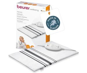 Beurer HK 25 Termoforo, Pratico cuscino riscaldante per diverse zone del corpo, 3 livelli di temperatura, lavabile in lavatrice a 40°, colore: Grigio