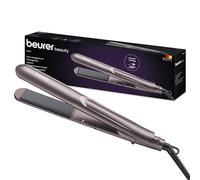 Beurer HS 15 Piastra per Capelli a Riscaldamento Rapido, Delicata per Acconciature Versatili, con Piastre Oscillanti per Lo Styling, Rivestimento in Ceramica e Spegnimento di Sicurezza