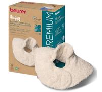 Beurer Huggy termoforo per spalle ponderato, cuscino cervicale senza fili | Scaldacollo con 1100 g, cuscino riscaldante per il collo con imbottitura in perle di vetro, 3 livelli, lavabile in lavatrice