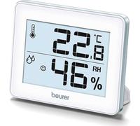 Beurer HM 16 Termoigrometro Per il Controllo della temperatura e dell'Umidità dell'aria Classifica i valori con un'indicazione Intuitiva, Display ben leggibile da 7,5 x 5,4 cm