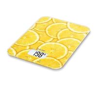 Beurer Bilancia da Cucina Digitale Elettronica Portata Massima 5 Kg in Vetro - Lemon - KS19