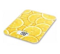 Beurer Bilancia da Cucina Digitale Elettronica Portata Massima 5 Kg in Vetro - Lemon - KS19