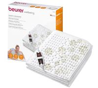 Beurer Letto riscaldante UB 60, morbido materassino riscaldante con 4 livelli di temperatura e riscaldamento rapido, lavabile in lavatrice, bianco