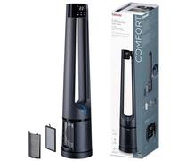 Beurer LV 500 PureFlow 2 in 1 ventilatore e purificatore d'aria, ventilatore a torre senza rotore con oscillazione di 130°, filtro HEPA H13, 5 modalità con modalità sleep silenziosa, ventilatore a
