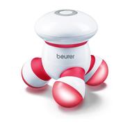 Beurer MG 16 Mini Dispositivo per Massaggio, a Batteria, vibrante piccolo e maneggevole, Ottimale per Schiena, Cervicale, Braccia e Gambe, Incl. 3 batterie AAA da 1.5 V, colore: Rosso