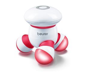 Beurer MG 16 Mini Dispositivo per Massaggio, a Batteria, vibrante piccolo e maneggevole, Ottimale per Schiena, Cervicale, Braccia e Gambe, Incl. 3 batterie AAA da 1.5 V, colore: Rosso