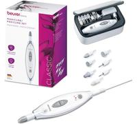 Beurer MP 41 - Fresa elettrica per Unghie con 7 Accessori Professionali per Manicure e Pedicure in zaffiro e feltro per accorciare, limare, modellare e curare unghie e cuticole, 4,600 giri/min