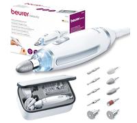 Beurer MP 62 Fresa elettrica Per Unghie da 5400 giri/min, inclusi 10 Accessori Per Manicure E Pedicure in feltro e zaffiro, con Luce LED, colore Bianco, design ergonomico