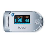 Beurer PO 60 Pulsossimetro Bluetooth a Lettura Istantanea con Visualizzazione Gr