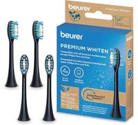 Beurer SC Premium Whiten Testine di Ricambio per Spazzolino Elettrico, 4 Pezzi, Compatibili con Philips Sonicare (escl. One & Kids), Durezza Media, Setole Indicatrici, Rimozione del Tartaro