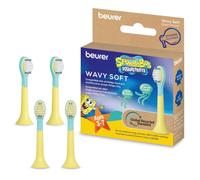 Beurer SC Wavy Soft testine di ricambio per spazzolino elettrico bambini | Setole extra morbide, spazzolini di ricambio per SC 11 & Philips Sonicare spazzolino a ultrasuoni, con adesivi, dai 3 anni