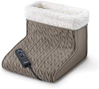 Beurer Scaldapiedi elettrico FWM 45 con Funzione Massaggiante e Riscaldante Attivabili Separatamente, Morbida Fodera in Peluche Estraibile e Lavabile, 2 Livelli di Intensità, Dimensioni 32x26 cm