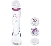 Beurer Spazzola Viso FC 95 Deep Pore Cleansing, fino a 6 volte più profonda della pulizia manuale, 4 testine impermeabili per ogni tipo di pelle,Incl. timer da 3 x 20 sec, 2 livelli, con batteria