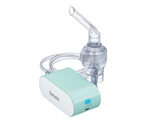 Beurer SR IH 1 Aerosol Portatile a Microcompressore con Batteria al Litio, circa 0.25 ml/min, colore verde