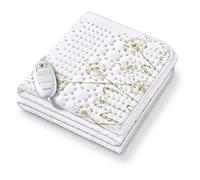 Beurer UB 33 SottoTermocoperta, coperta elettrica, sopra in cotone traspirante e sotto in pile, 3 livelli di Temperatura, sistema di sicurezza antisurriscaldamento, 150x80cm