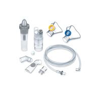 Beurer Yearpack Ih 28 Pro Accessori di Ricambio per Aerosol Ih 28 Pro, Nebulizzatore, Boccaglio, Nasello, Doccia Nasale, Maschera per Adulti, per Bambini, Soffione a Gomito, Compressore, 10 Filtri