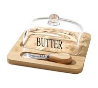 Beurrier Con Copertura, Burro Con Coperchio Per Il Contatore - Campana Chese Chese Chesas Campana Di Formaggio | Di Torta Con Coperchio, Vassoio Di Burro, Maggiordomo Per La Casa, Cucina