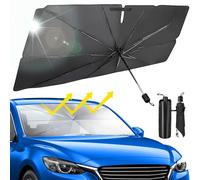 Beurseaf Parasole Auto Parabrezza,2025 Più Recente Parasole Anteriore Pieghevole,Pieghevole Ombrello Parasole Auto,Universale Protezione dai Raggi UV Ombrello per Pieghevole Parasole