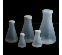Beuta da laboratorio in plastica da 50 ml a 1000 ml - Contenitore conico con tappo a vite for esperimenti di laboratorio(500ml 2pcs)