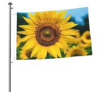 Beutiful - Bandiera con girasole, 7,6 x 0,9 m, stampa su entrambi i lati, bandiera da giardino, per esterni, per vacanze, striscione regalo con occhielli, sfondo fotografico, per interni ed esterni