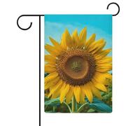 Beutiful Bandiera da giardino con girasole su entrambi i lati, 30,5 x 45,7 cm, bandiera verticale in lino, resistente bandiera per la casa per esterni e feste decorative