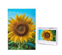 Beutiful - Puzzle a forma di girasole, 1000 pezzi, puzzle personalizzati, in legno, per adulti, foto puzzle artistico, decorazione da appendere alla parete, per compleanno, matrimonio, San Valentino