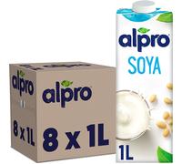 Bevanda a lunga durata a base di soia Alpro, vegana e senza latticini, 1 litro (confezione da 8)