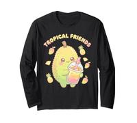 Bevanda al Durian Bubble Tea Kawaii Tropical Friends Maglia a Manica