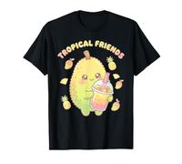 Bevanda al Durian Bubble Tea Kawaii Tropical Friends Maglietta