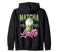 Bevanda cremosa al tè Verde Freddo Umami Matcha Latte Felpa con Cappuccio
