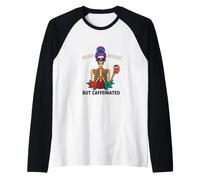 Bevanda energetica al caffè Scheletro Morto Dentro ma Caffeina Maglia con Maniche Raglan