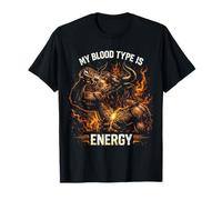 Bevanda Energetica My Blood Type Is Energy Maglietta