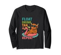 Bevanda galleggiante Tan & Repeat Pool Party Fun Maglia a Manica