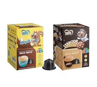 Bevande Cuore Nero Caffe Linea Kids 40 Capsule (4 box da 10 cps) Compatibili Con Nescafe Dolce Gusto a scelta tra Milquik (Nesquik) e Straciok (Pan di Stelle - L'Emporio del caffè