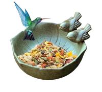Bevande per uccelli in ceramica per giardino e terrazza, bevande uccelli vintage guscio per alimentazione - vasca da per uccelli per uccelli sugli insetti di scoiattoli sul e sulla