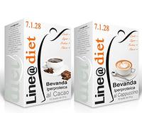 BEVANDE PROTEICHE Line@diet - preparati proteici 20 buste monodose (10 bevande CACAO + 10 CAPPUCCINO)