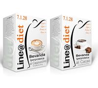 BEVANDE PROTEICHE Line@diet - preparati proteici 20 bustine monodose (10 bevande CAPPUCCINO + 10 CACAO)