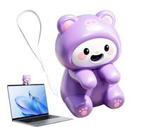 Beverage Cooler Fan Cartoon Animal Quiet USB Rechargeable