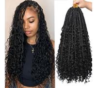 Beverlee Boho Box Trecce 40,6 cm 8 confezioni di capelli ricci disordinati pre-loop sintetici all'uncinetto