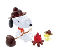 Beverly 3D Crystal Puzzle Snoopy Camp Puzzle 43 pezzi dal Giappone 50292